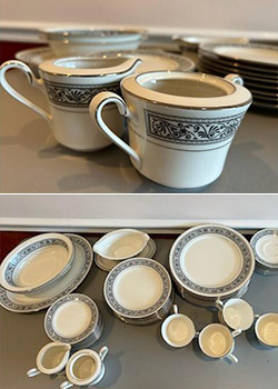 Vintage Silver Trim China