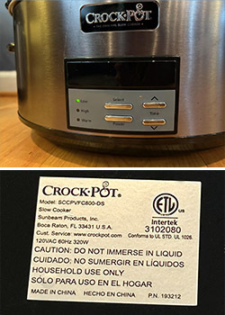 Crock-Pot 8-Quart Slow Cooker, Programmable, Black Stainless