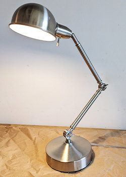 Brushed Nickel Desk Lamp