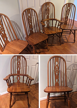 Four Oak Chairs