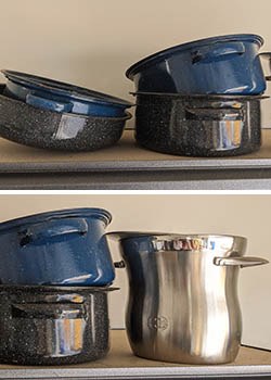 Large Cooking Pots & Lids