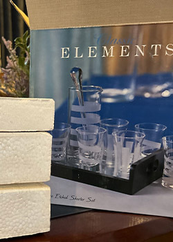 Classic Elements 9-Pc Etched Shooter Set