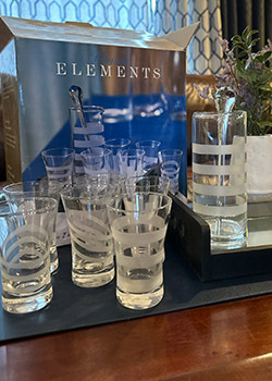 Classic Elements 9-Pc Etched Shooter Set