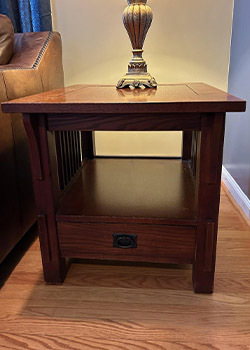 End Table Solid Wood Bassett