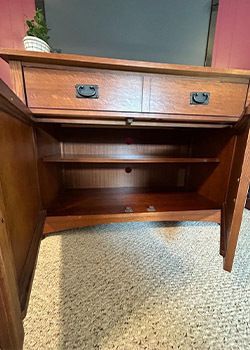 TV Console Solid Wood Bassett