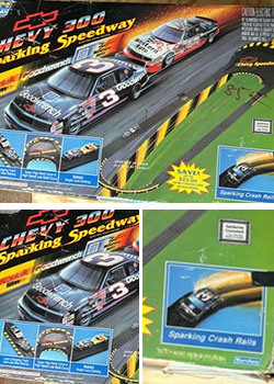 Marchon Chevy 300 Sparking Speedway Slot Car Race Set