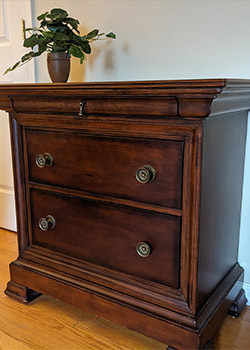 Bedside Table Solid Wood Bassett